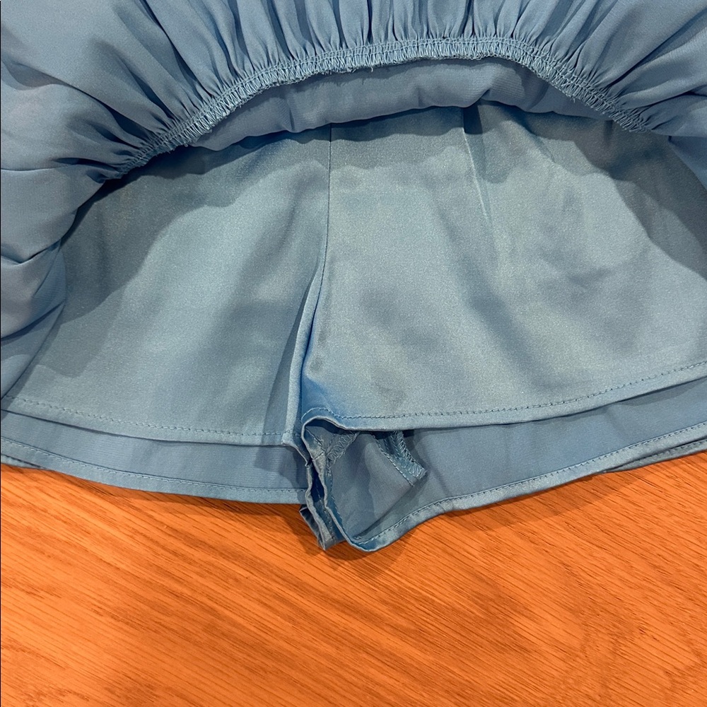 Satin Ruffle Skirt
Built in Short - Picture 2 of 3